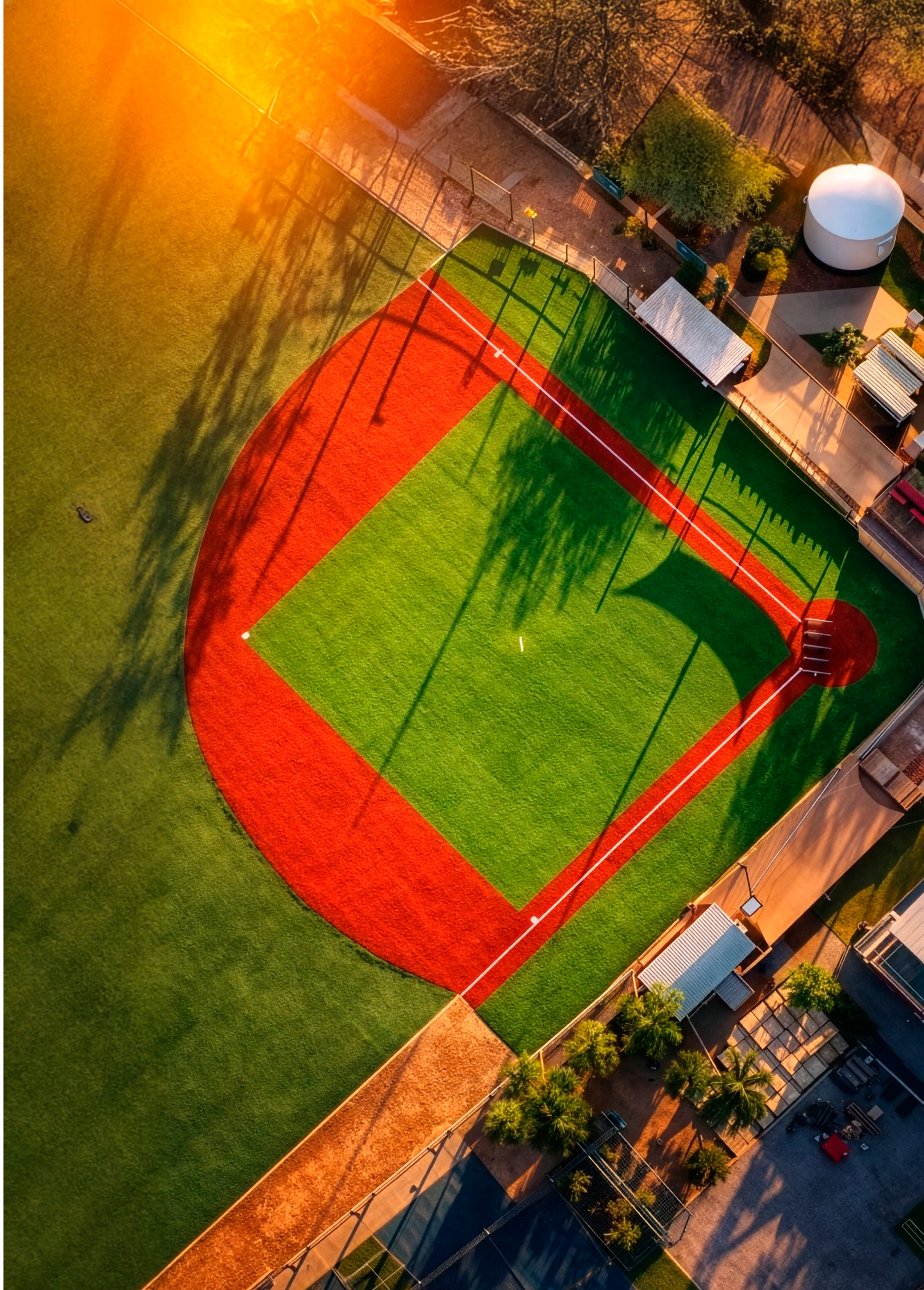Campo de béisbol exterior