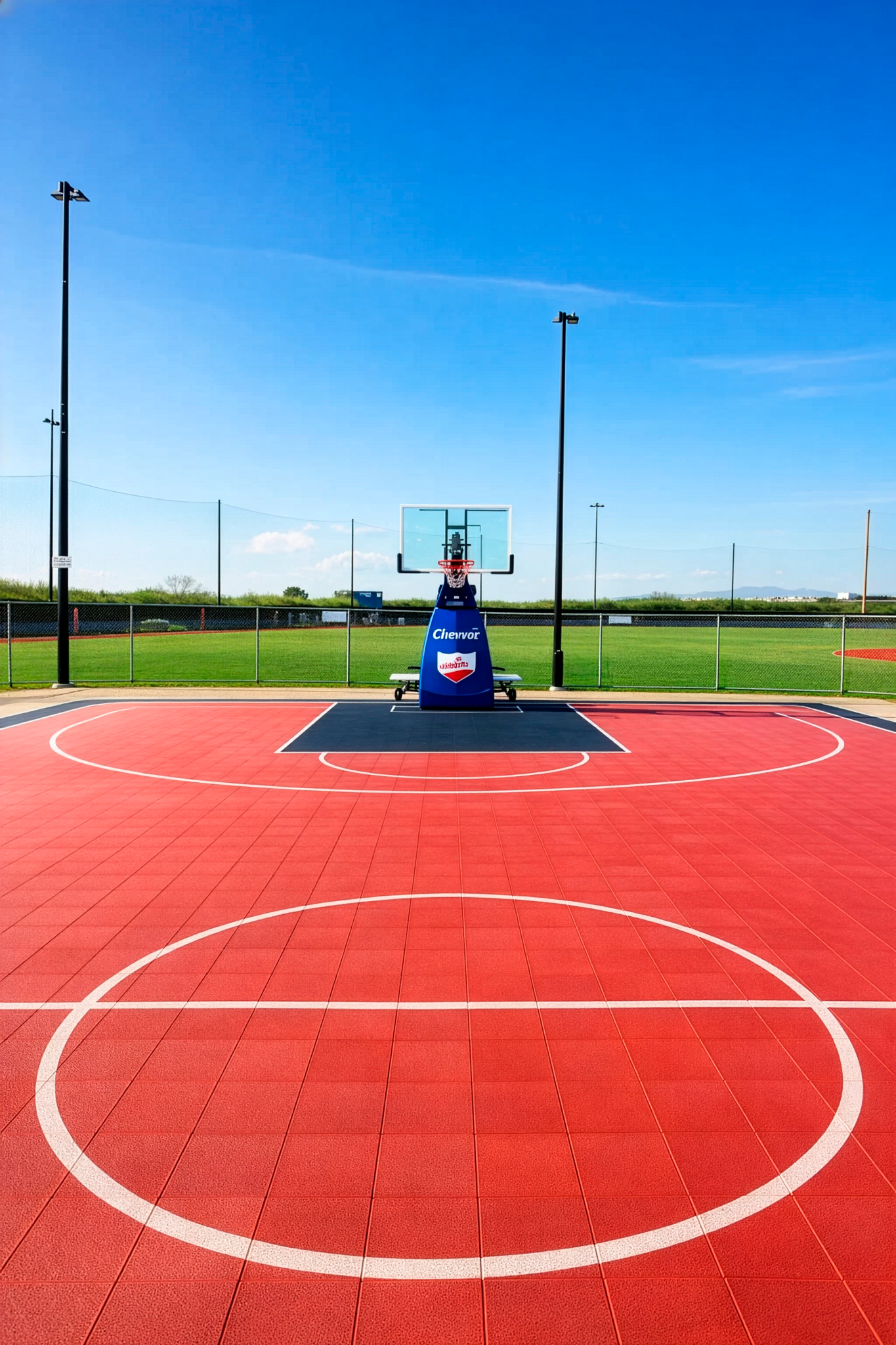 Cancha de básquetbol exterior